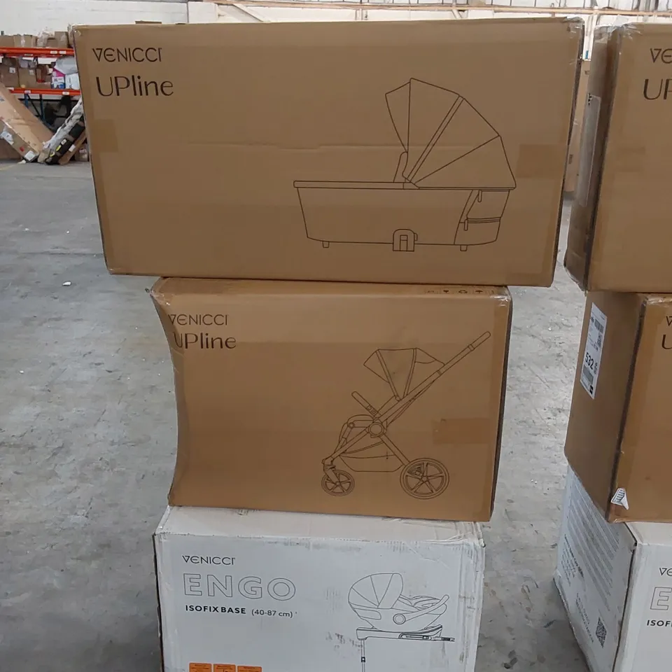 BOXED UPLINE 3 IN 1 PLUS BASE TRAVEL SYSTEM SET - STONE BEIGE (3 BOXES)