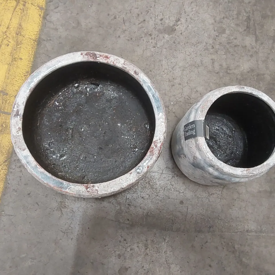 PAIR OF CERAMIC POTS