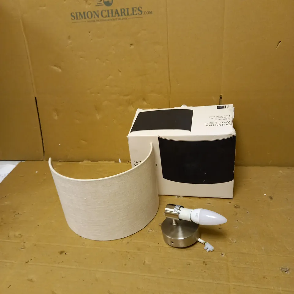 Boxed John Lewis Samantha Wall Light- Nickel