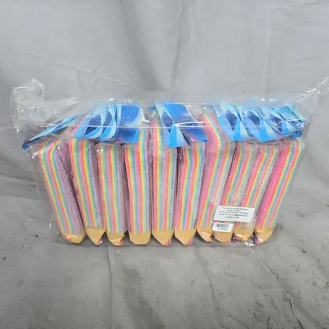 14 PACKS OF RAINBOW MULTILAYER RAGS (10 PER PACK)