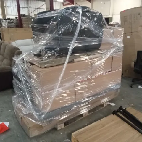 PALLET OF ASSORTED INCOMPLETE DESIGNER FURNITURE AND SOFA/CHAIR PARTS AND PIECES 