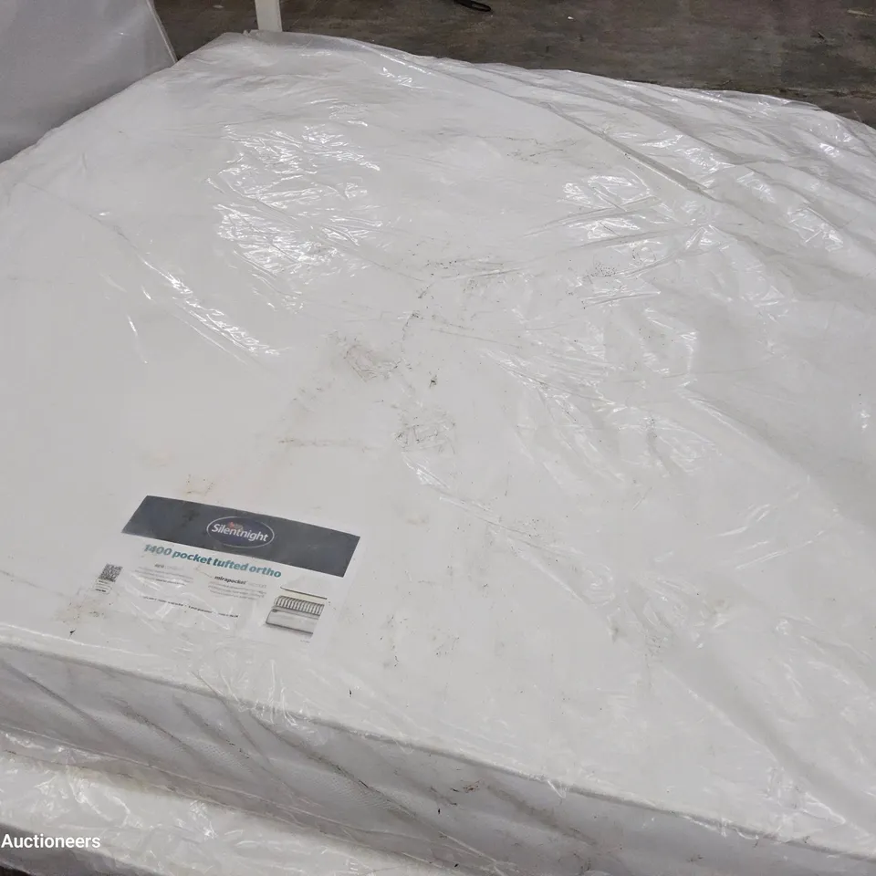 QUALITY BAGGED SILENTNIGHT 6' SUPER KINGSIZE 1400 POCKET TUFTED ORTHO MATTRESS 