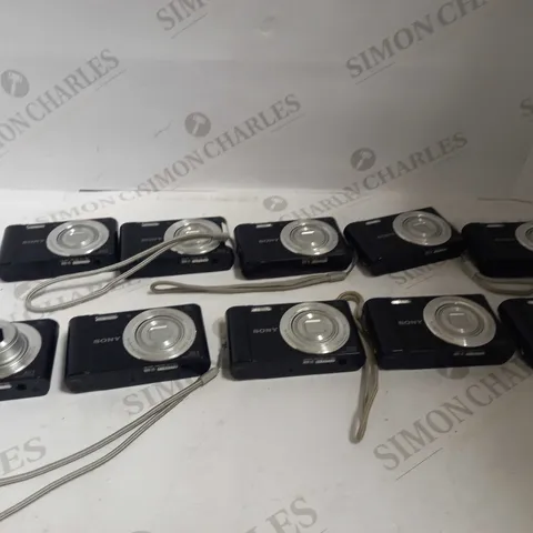 LOT OF 10 BLACK SONY CYBER-SHOT DSC-W810