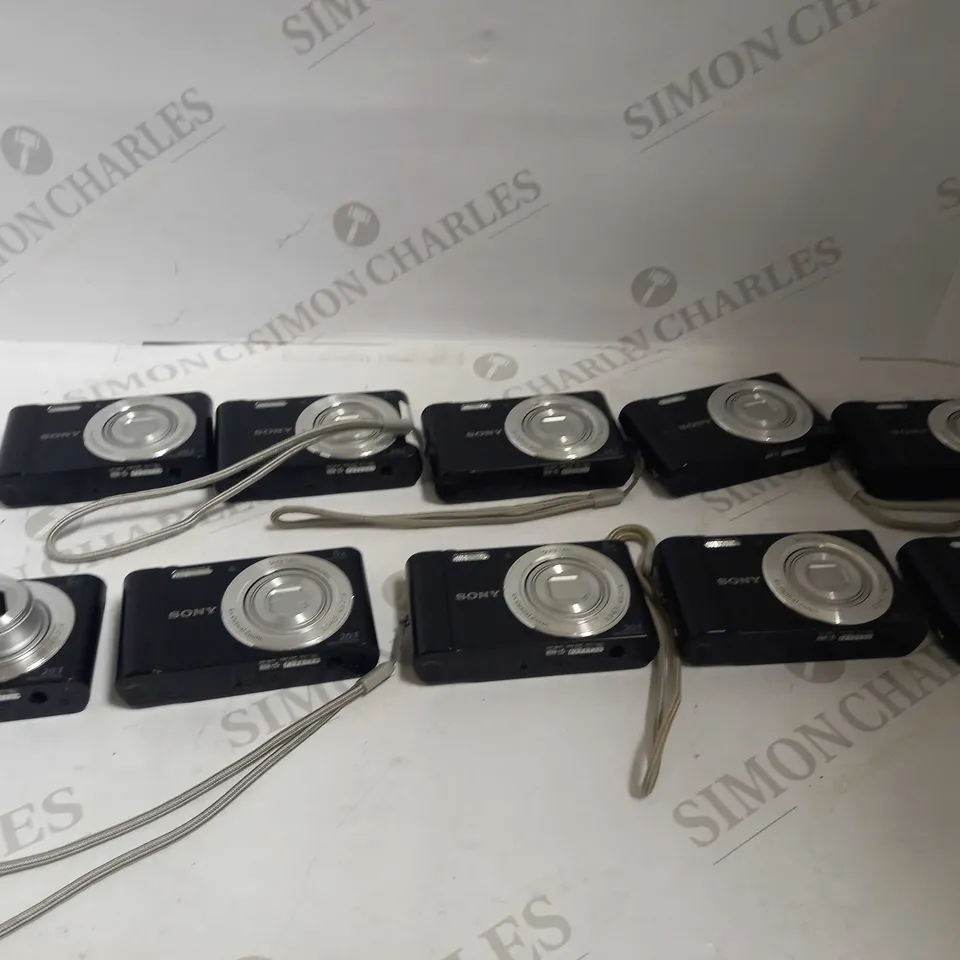LOT OF 10 BLACK SONY CYBER-SHOT DSC-W810