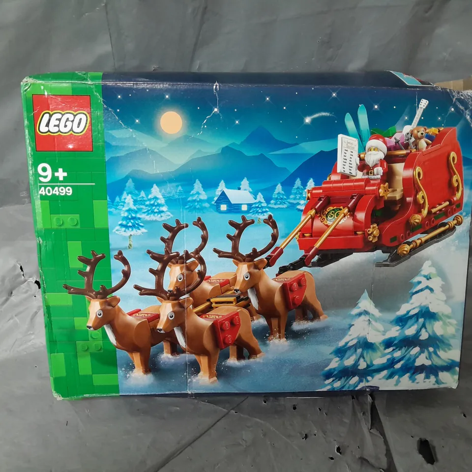 BOXED LEGO SANTA AND REINDEER SLEIGH 40499