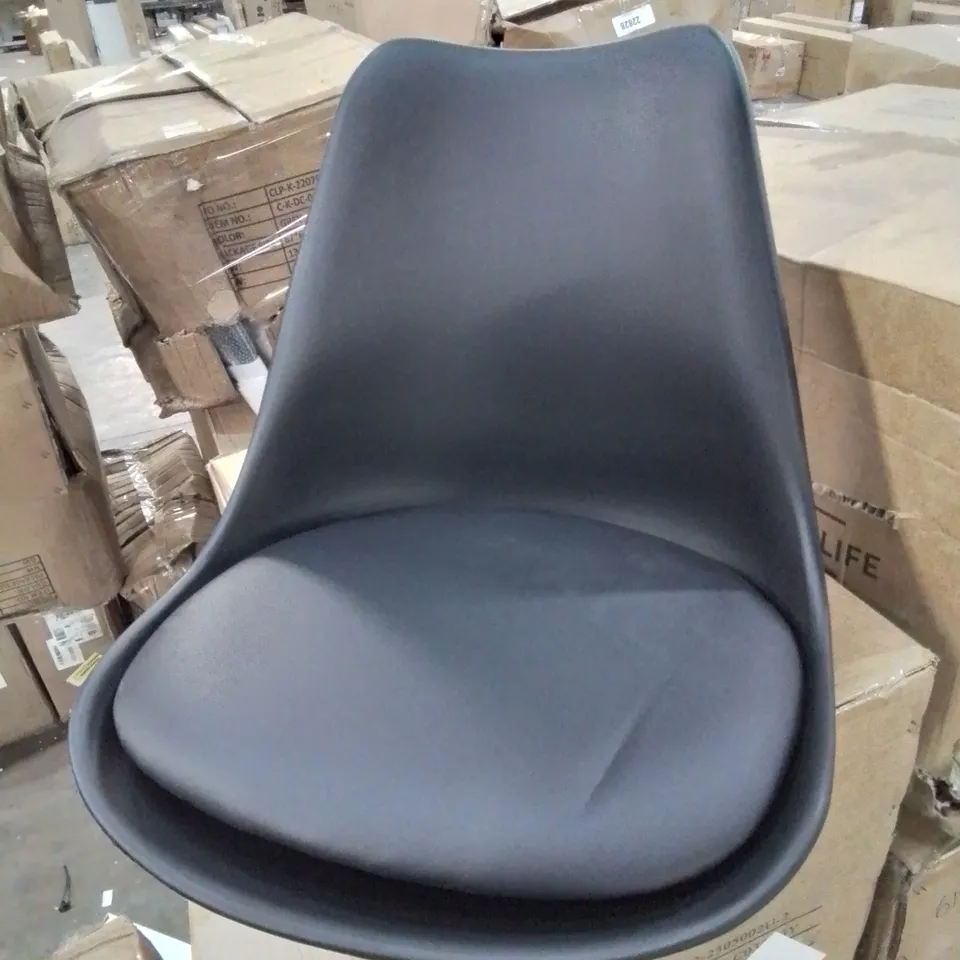 BOXED SET OF 2 BLACK CHAIRS