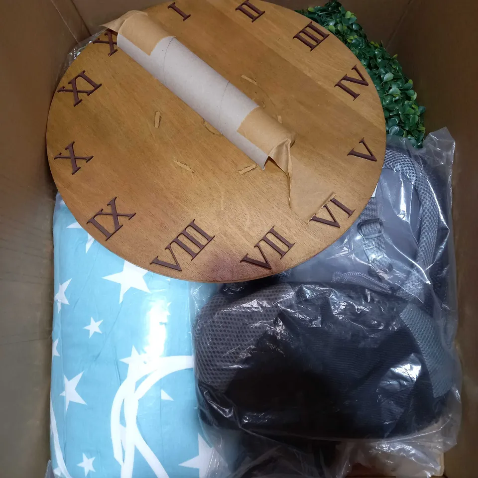 LARGE BOX OF ASSORTED HOUSEHOLD ITEMS 