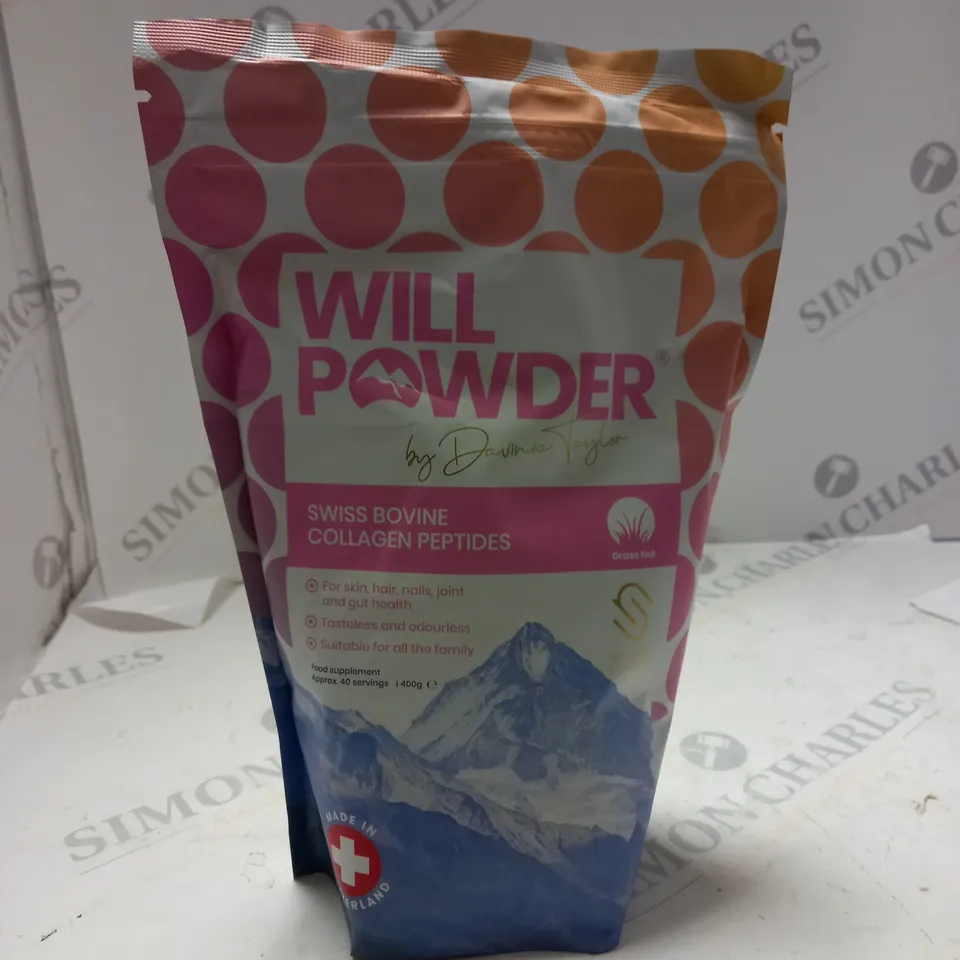WILLPOWDERS SWISS BOVINE COLLAGEN PEPTIDES - 400G