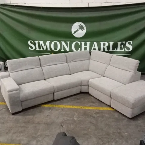 DETROIT FABRIC RIGHT HAND POWER RECLINER CORNER GROUP SOFA WITH CHARGING PORTS AND STORAGE