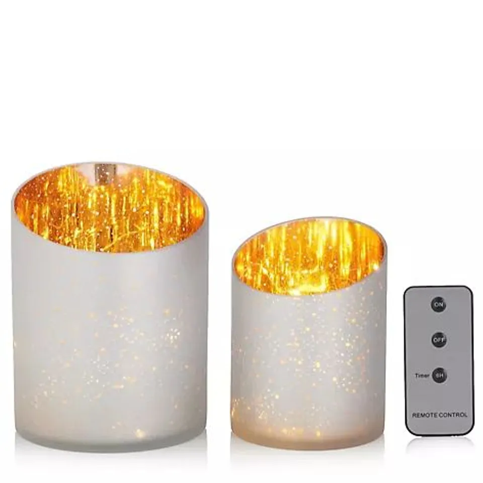 OUTLET BUNDLEBERRY BY AMANDA HOLDEN SET OF 2 GLASS HURRICANES