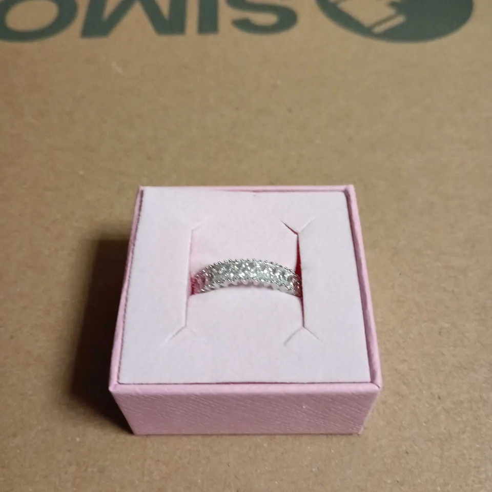 SWAROVSKI SILVER-TONE PAVÉ RING 