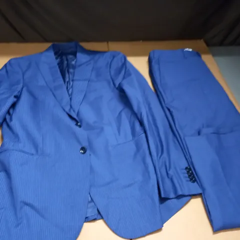 PAL ZILERI BLUE PIN STRIPE SUIT JACKET AND PANTS - 50 7 R
