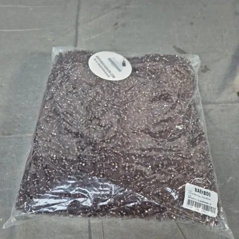 BABYBOO CARINA MAXI DRESS – PLUM BROWN – UK M