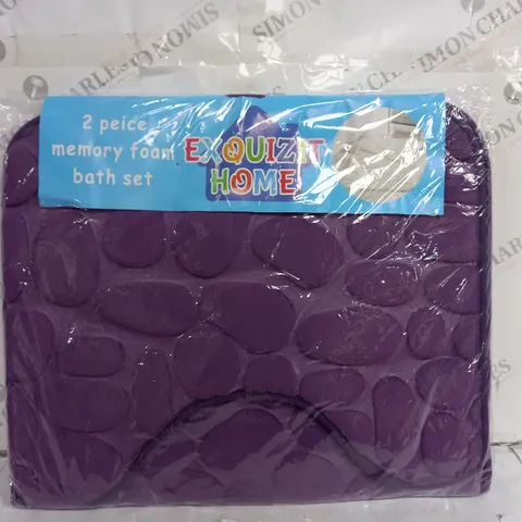 SEALED EXQUIZIT HOME 2 PEICE MEMORY FOAM BATH SET