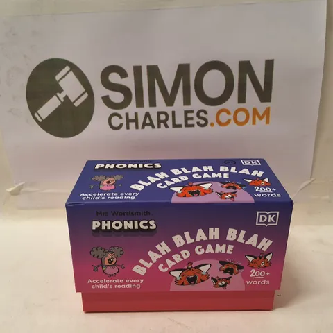 MRS WORDSMITH PHONICS BLAH BLAH BLAH CARD GAME - BOXED