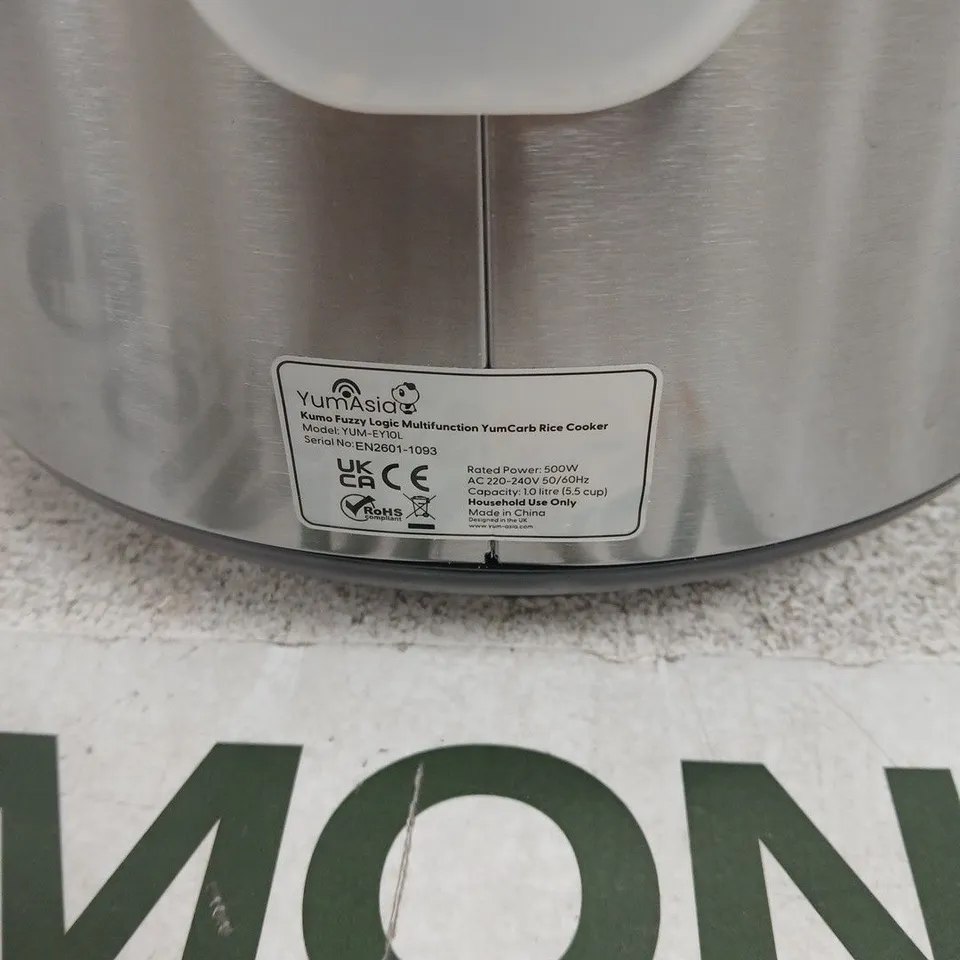 YUMASIA FUZZY LOGIC MULTIFUNCTION RICE COOKER – 1.0 L CAPACITY UNBOXED