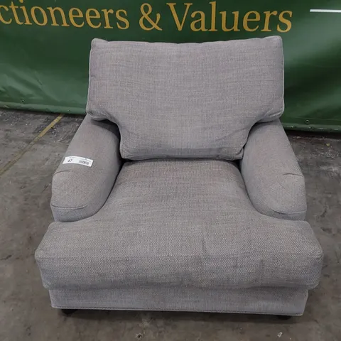 QUALITY BRITISH MADE LOUNGE Co EASY CHAIR GREY FABRIC