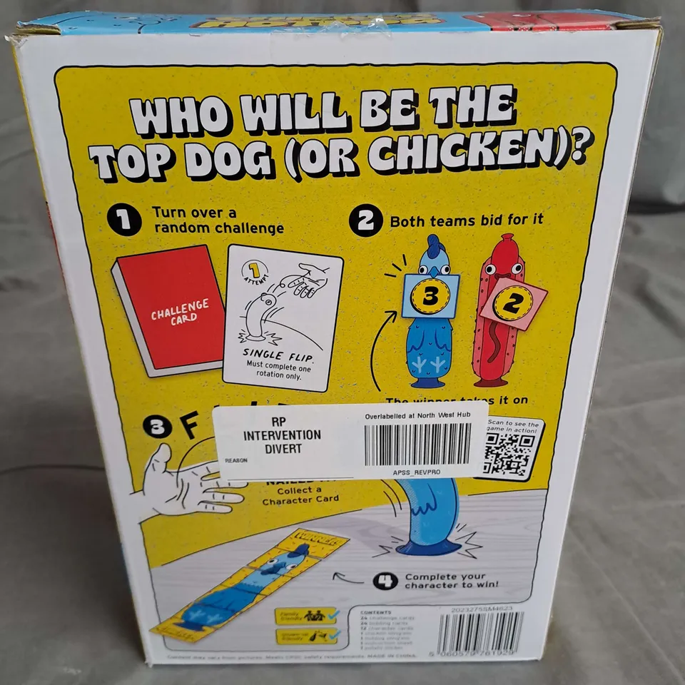 BOXED CHICKEN VS HOTDOG ACTION PARTY GAME 