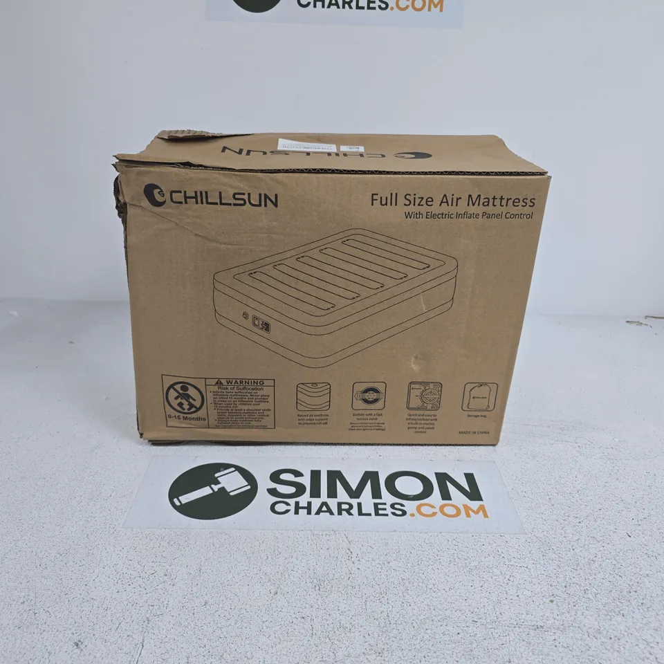 BOXED CHILLSUN FULL SIZE AIR MATTRESS