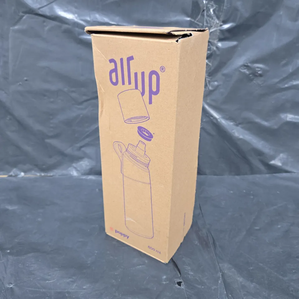 BOXED AND SEALED AIR UP POPPY 600ML WATER BOTTLE 