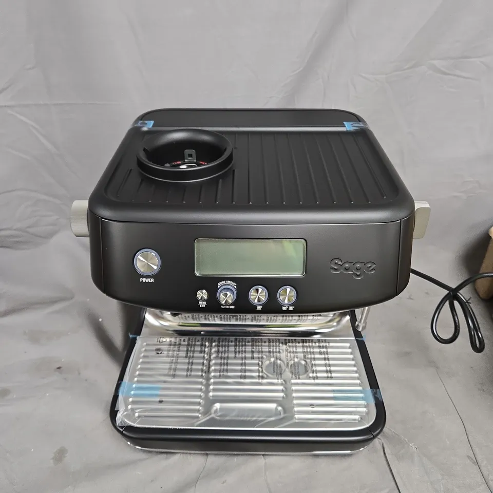 BOXED SAGE THE BARISTA PRO IN BLACK TRUFFLE