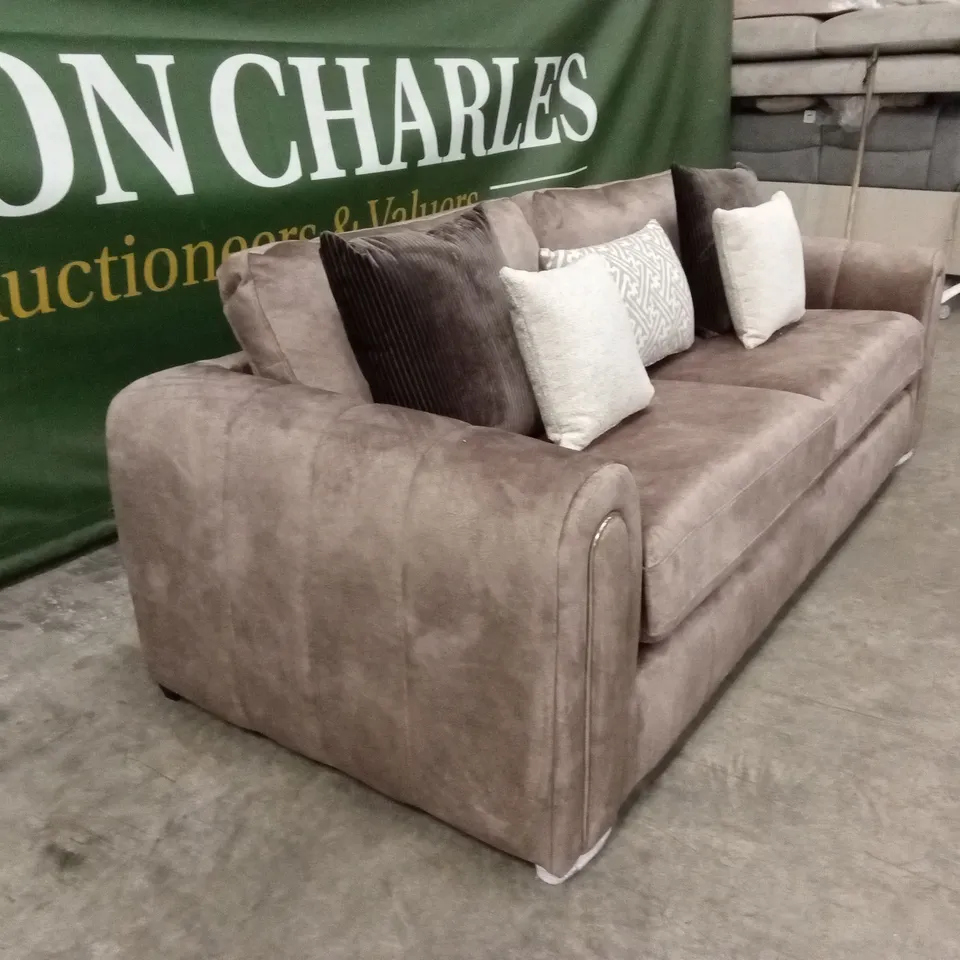 AMARA 3 SEATER SOFA - CHOCOLATE RRP £1249