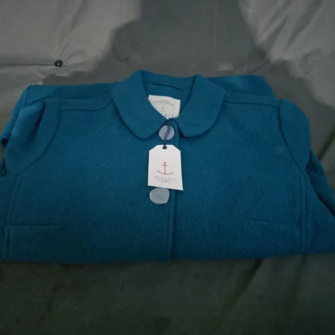  SEASALT CORNWALL WOOD CABIN COAT – TEAL - SIZE 16