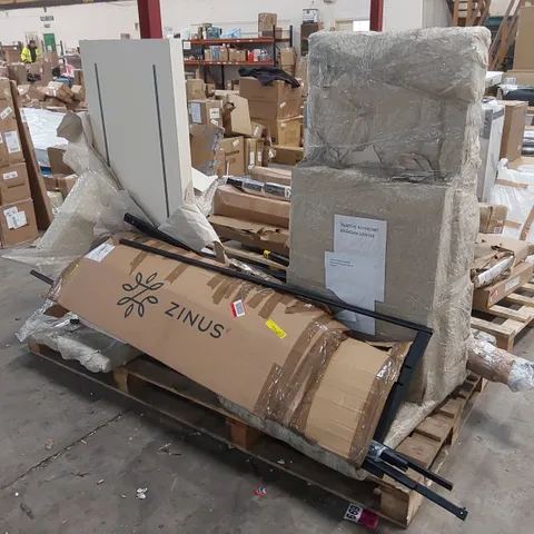 PALLET OF ASSORTED FURNITURE PARTS 