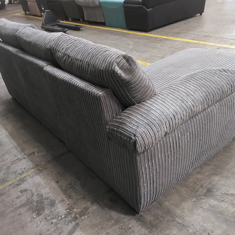 AMALFI LEFT HAND SCATTER BACK FABRIC CORNER CHAISE SOFA - CHARCOAL RRP £999