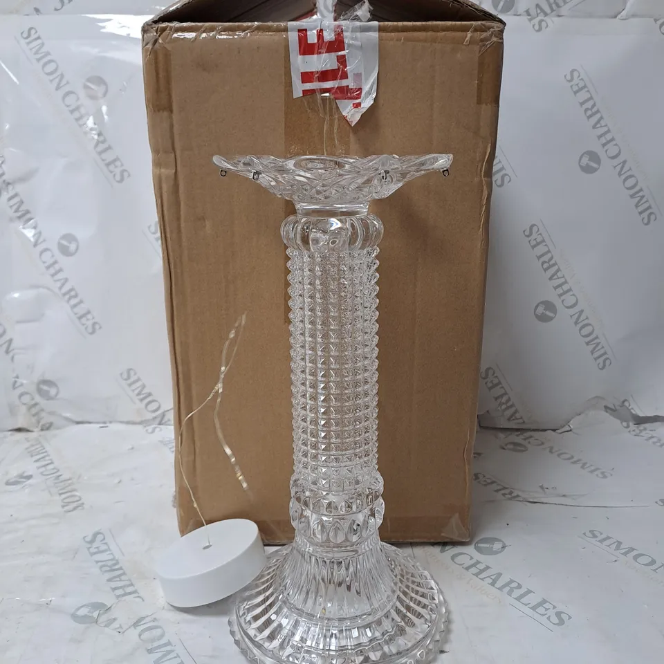 BOXED JULIAN MACDONALD PRE LIT GLASS LIGHT