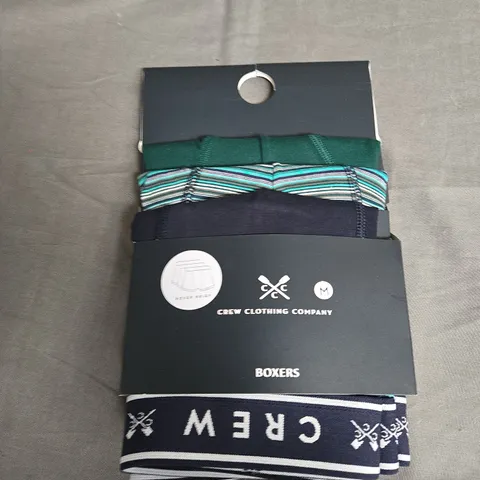 CREW CLOTHING COMPANY X3 BOXERS - MEDIUM 