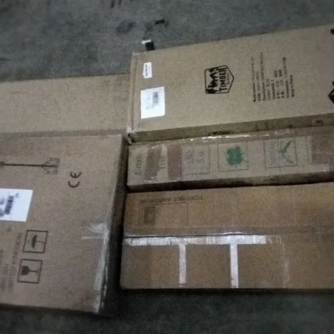 PALLET OF ASSORTED ITEMS INCLUDING SILVER VALLEY JUNIOR BASKETBALL SYSTEM, TIMBER RIDGE CAMPING WAGON, GREEN CHRISTMAS TREE, PORTABLE WARDROBE, HOMIDEC DRYING RACK, STOREMIC TOILET SEAT