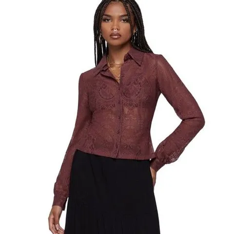 KILLSTAR LILITH'S GARDEN SHIRT IN BROWN - 4XL