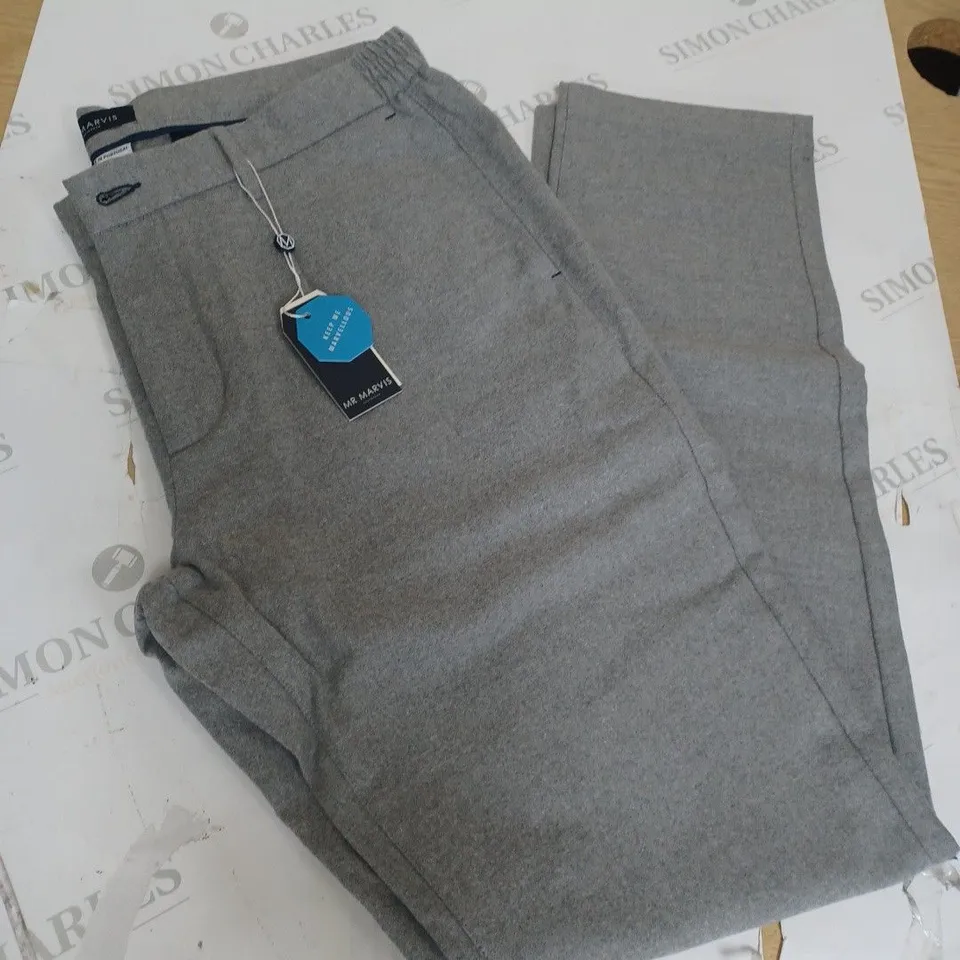MR MARVIS LIGHT GREY TROUSERS SIZE 36X32