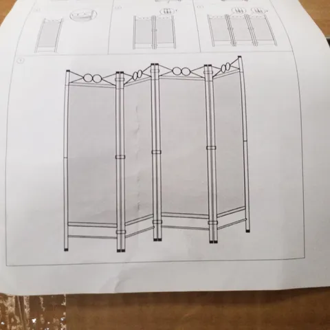 BOXED ROOM DIVIDER - GREY