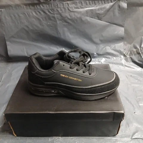 FRENCH CONNECTION BLACK TRAINER β MEN'S FOOTWEAR UK 4