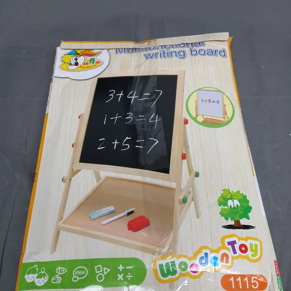 WOODEN TOY KIDS MULTIFUNCTIONAL WRITING BOARD