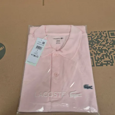 LACOSTE POLO SHIRT – PINK, REGULAR FIT (FR 6 / US XL)