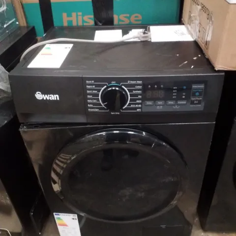 SWAN 8KG 1400 SPIN FREESTANDING WASHING MACHINE - BLACK