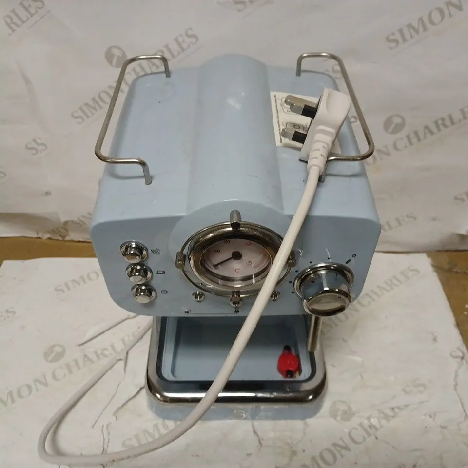 SWAN RETRO ESPRESSO COFFEE MACHINE - BLUE