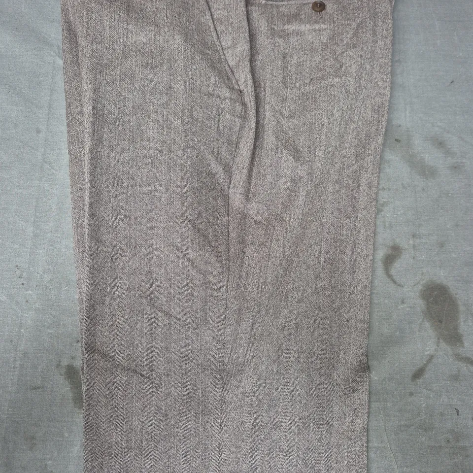 MOSS REGULAR FIT TROUSERS IN BROWN SIZE 36S