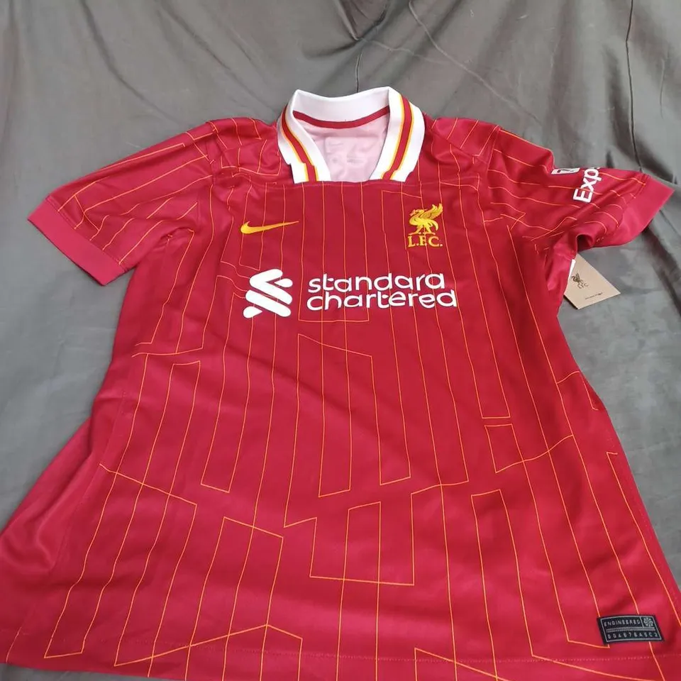 NIKE LFC HOME DRI-FIT FOOTBALL JERSEY IN RED MULTI SIZE L