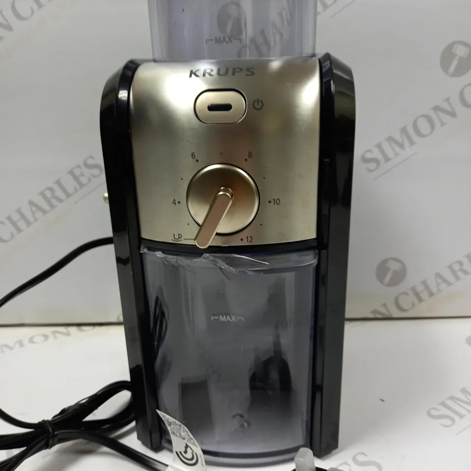 KRUPS GVX231 EXPERT BURR GRINDER FOR COFFEE BEANS