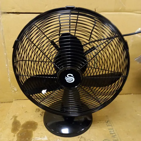 SWAN 12 INCH DESK FAN - BLACK