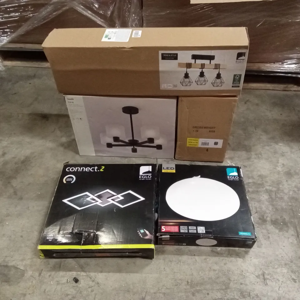 PALLET TO CONTAIN A LARGE QUANTITY OF DESIGNER HOME LIGHTING GOODS AND PRODUCTS