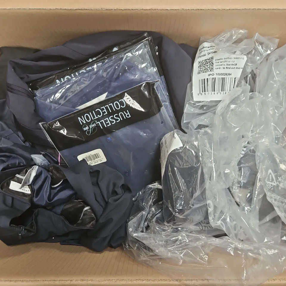 APPROXIMATELY 20 ASSORTED WORKWEAR CLOTHING ITEMS IN VARIOUS SIZES TO INCLUDE ASQUITH & FOX POLO, CLUBCLASS HOLBORN SKIRT, BRITWEAR TERMAL, ETC