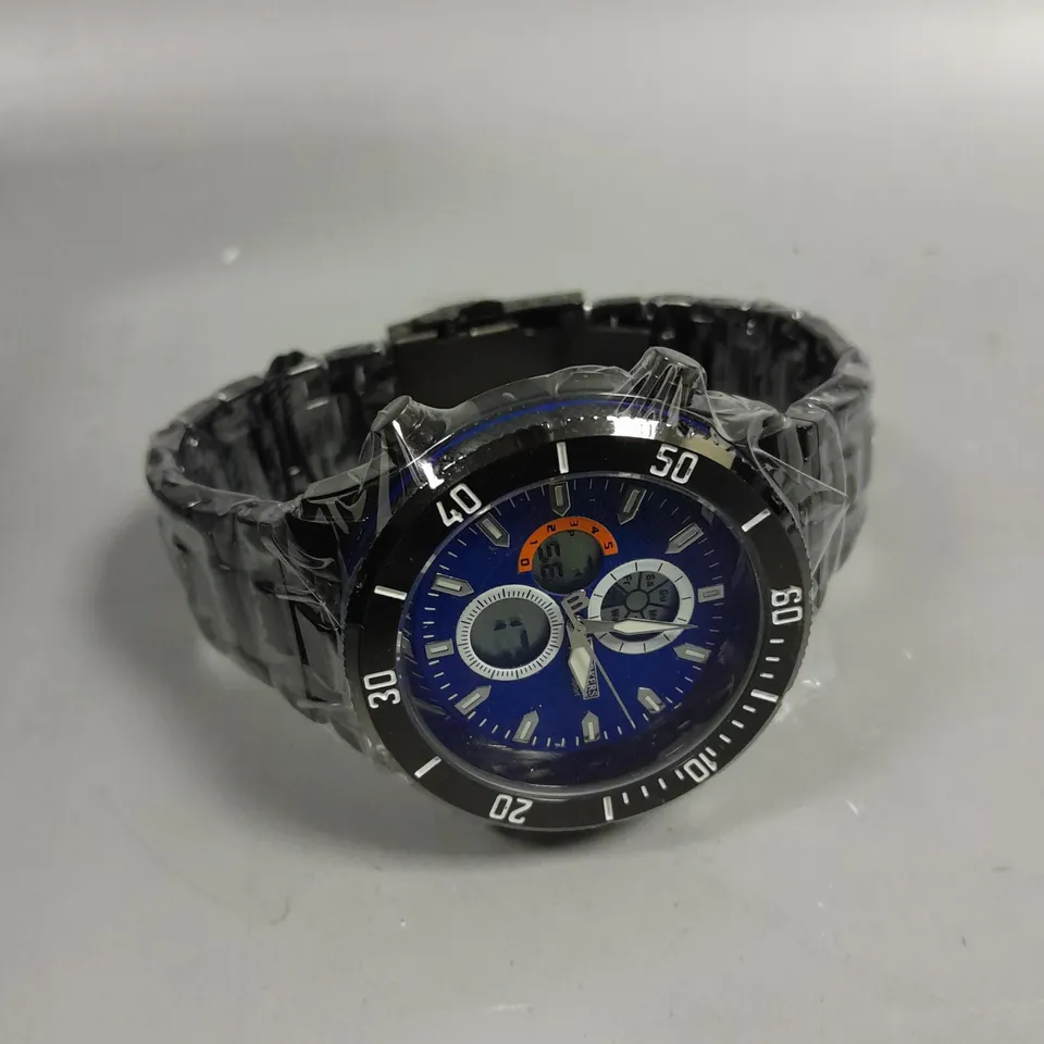 BARKERS OF KENSINGTON PREMIER SPORT BLUE DIAL WATCH 