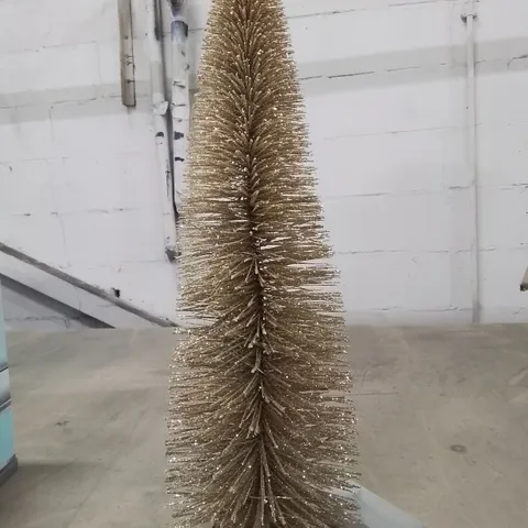 PRE LIT GOLD COLOUR BRUSH TREE DECOR 