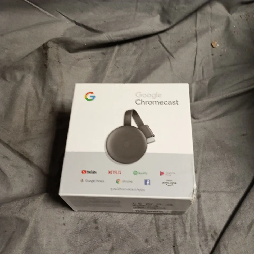 GOOGLE CHROMECAST STREAMING MEDIA PLAYER – BOXED