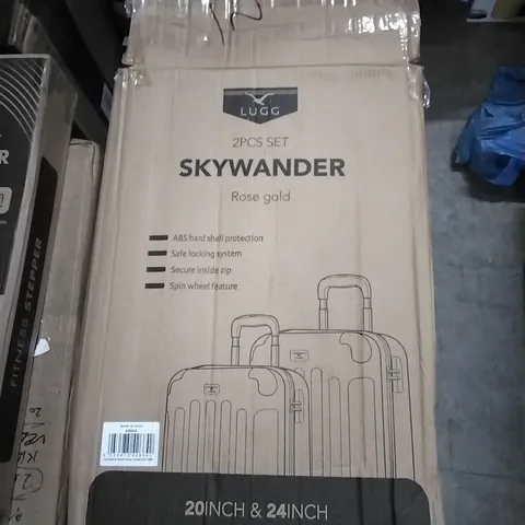 BOXED LUGG SKYWANDER HARDSHELL SUITCASE - ROSE GOLD 